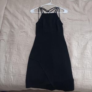 Express Elegant Black Strappy Dress